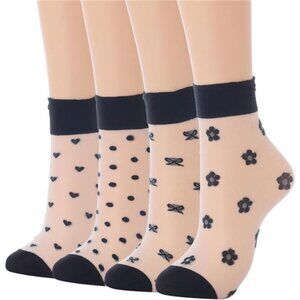 4 Sheer Socks for Women